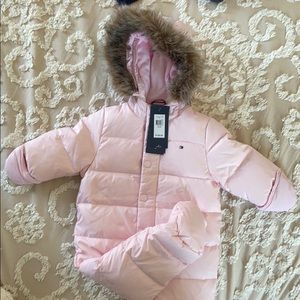 tommy hilfiger baby girl snowsuit